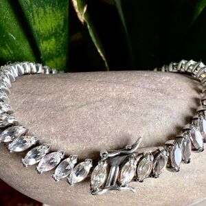 Retro sterling marquise Yag Bracelet